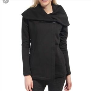 Beyond yoga shawl collar drape front jacket